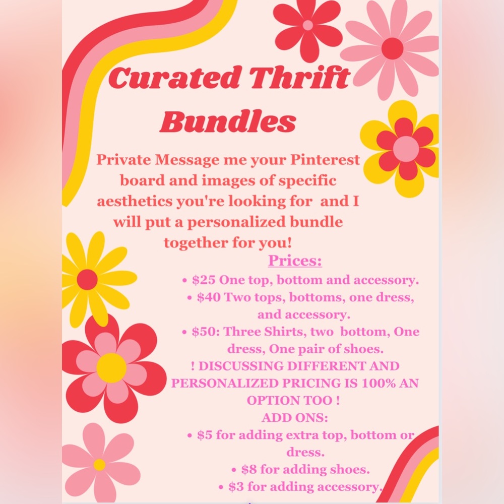 Curated Personalized Thrift Bundles!